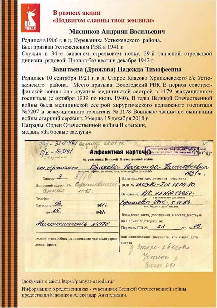 Акция Подвигом славны твои земляки